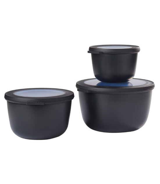 Mepal Set Cirqula Round (500+1000+2000 ml) // Nordic Black