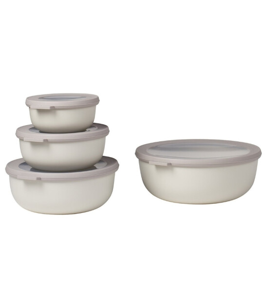 Mepal Set Cirqula Round (350+750+1250+2250 ml) // Nordic White
