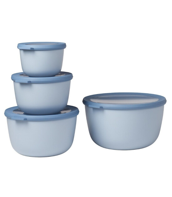Mepal Set Cirqula Round (500+1000+2000+3000 ml) // Nordic Blue