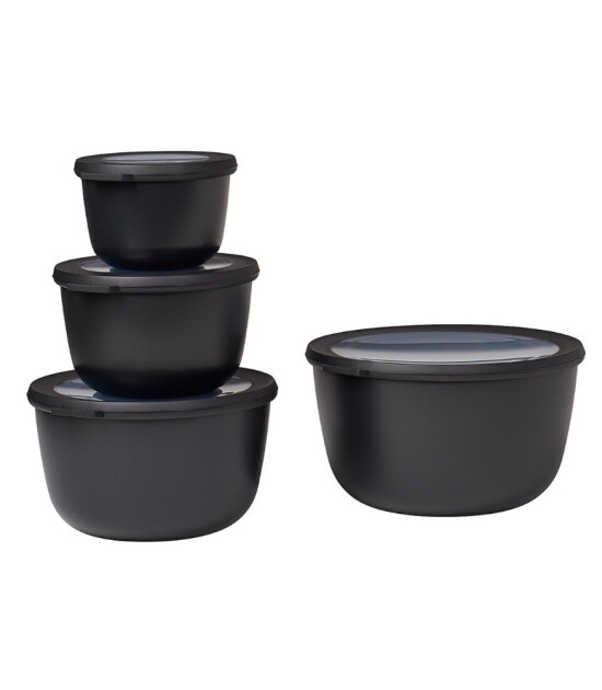 Mepal Set Cirqula Round (500+1000+2000+3000 ml) // Nordic Black
