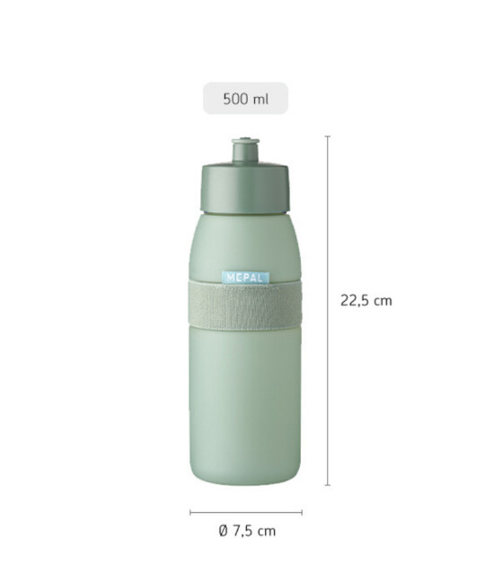 Mepal Ellipse Sports Bottle (500 ml) // Nordic Sage