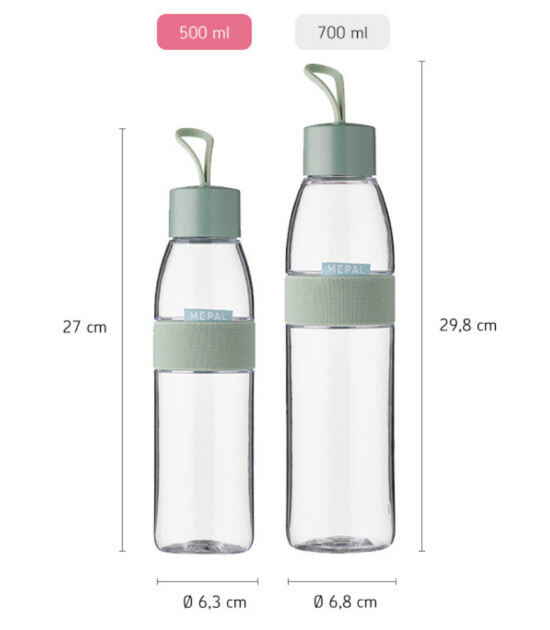 Mepal Ellipse Water Bottle (500 ml) // Nordic Sage