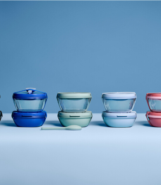 Mepal Ellipse Salad Box // Nordic Blue