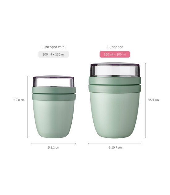 Mepal Insulated Ellipse Lunch Pot // Nordic Green