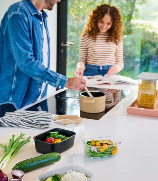 Mepal Easyclip Food Storage Box (1000 ml) // Nordic Sage
