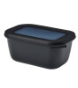 Mepal Cirqula Rectangular Multi Bowl (750 ml) // Nordic Black