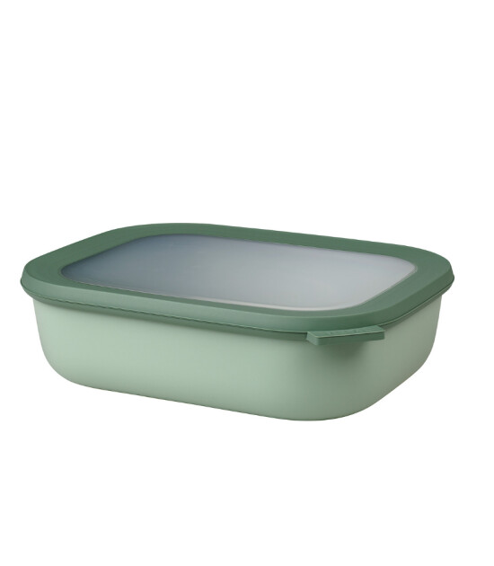 Mepal Cirqula Rectangular Multi Bowl (2000 ml) // Nordic Sage