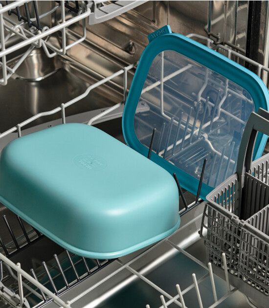 Mepal Cirqula Rectangular Multi Bowl (750 ml) // Vivid Blue