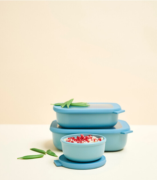 Mepal Cirqula Rectangular Multi Bowl (3000 ml) // Nordic Sage