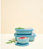 Mepal Cirqula Rectangular Multi Bowl (3000 ml) // Nordic Sage