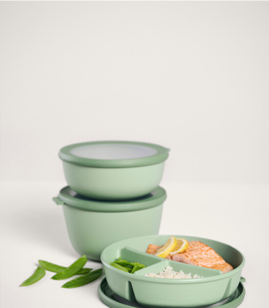 Mepal Cirqula Bento Bowl (250+250+500 ml) // Vivid Blue