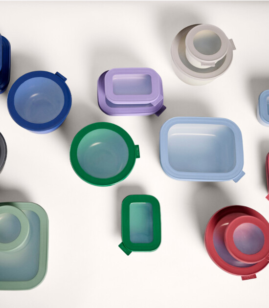 Mepal Cirqula Rectangular Multi Bowl (500 ml) // Vivid Blue