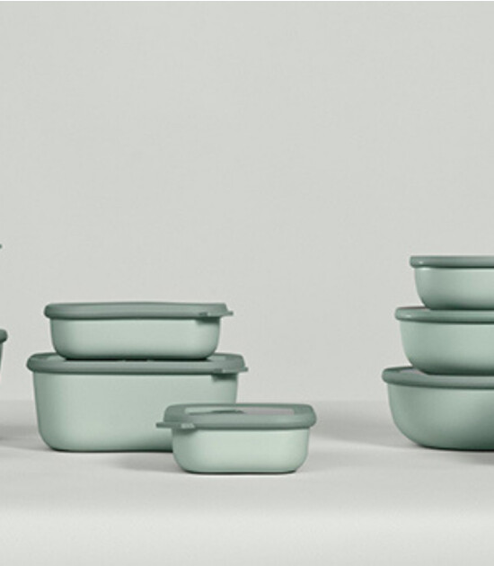 Mepal Cirqula Rectangular Multi Bowl (1500 ml) // Nordic Blue