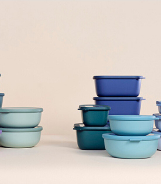 Mepal Cirqula Rectangular Multi Bowl (1500 ml) // Nordic Blue