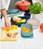 Mepal Cirqula Rectangular Multi Bowl (3000 ml) // Nordic Sage