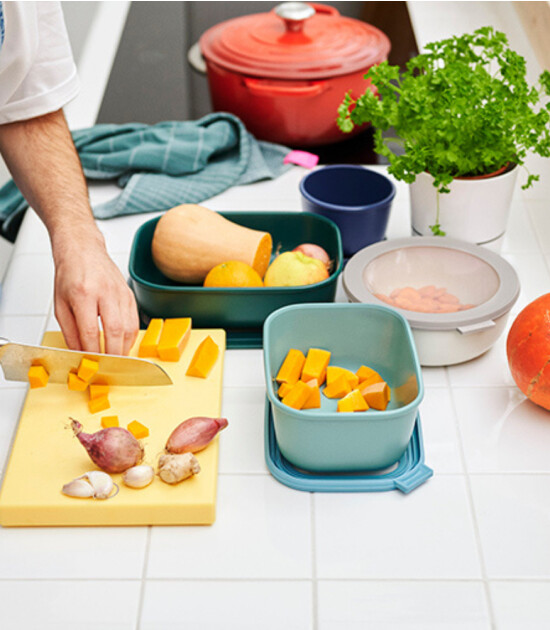 Mepal Cirqula Rectangular Multi Bowl (500 ml) // Nordic Sage