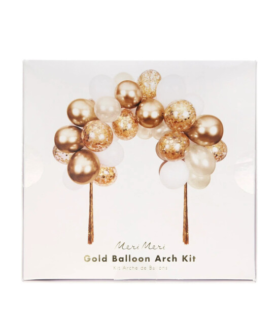 Meri Meri - Gold Balloon Arch Kit - Altın Balon Kiti