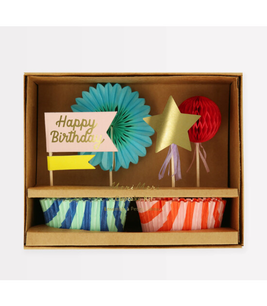 Meri Meri Cupcake Kit // Çizgili