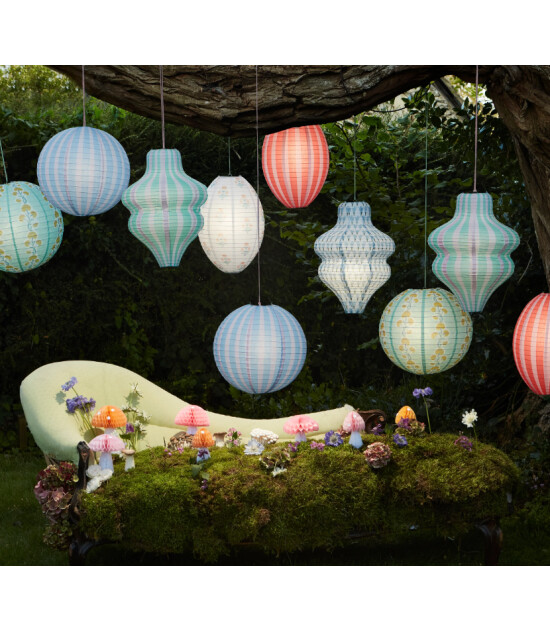 Meri Meri Asılan S&uuml;s Fener // &Ccedil;izgili