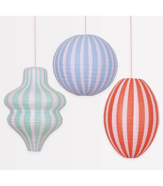 Meri Meri Asılan S&uuml;s Fener // &Ccedil;izgili