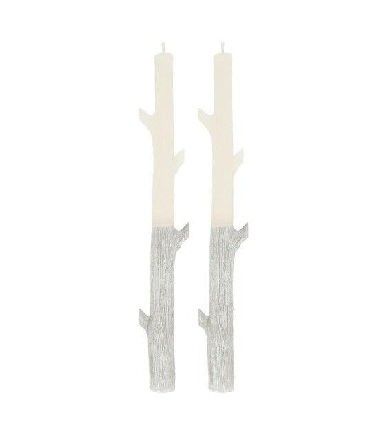 Meri Meri Masa Mum // Gümüş Kaplamalı Ağaç