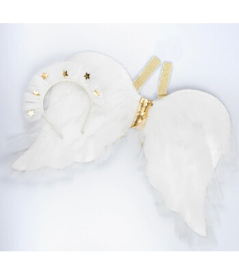 Meri Meri Çocuk Kostüm // Melek Kanatları ve Tacı  (3-6 Yaş)