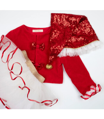 Meri Meri Çocuk Kostüm // Santa's Little Helper (5-6 Yaş)