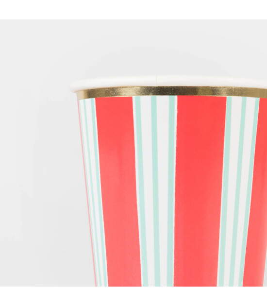 Meri Meri Parti Bardak // &Ccedil;izgili Varaklı