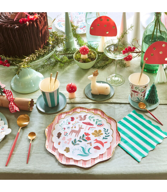 Meri Meri Parti Tabak (M) // Winter Woodland