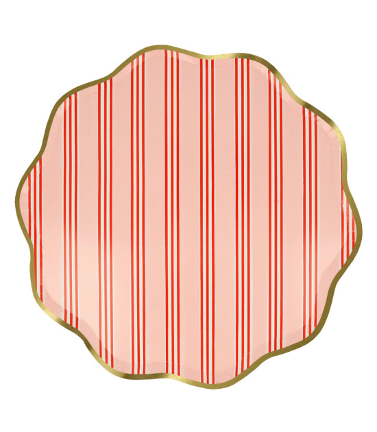 Meri Meri Parti Tabak (L) // &Ccedil;izgili Varaklı