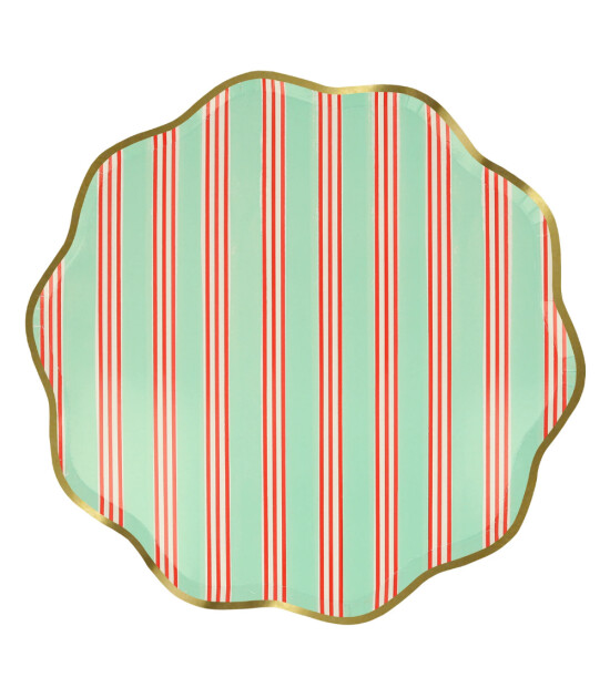 Meri Meri Parti Tabak (L) // &Ccedil;izgili Varaklı