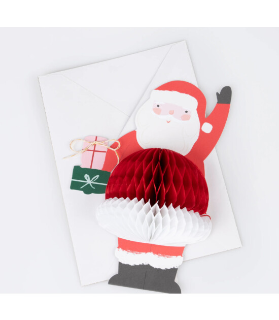 Meri Meri Tebrik Kartı // Honeycomb Santa