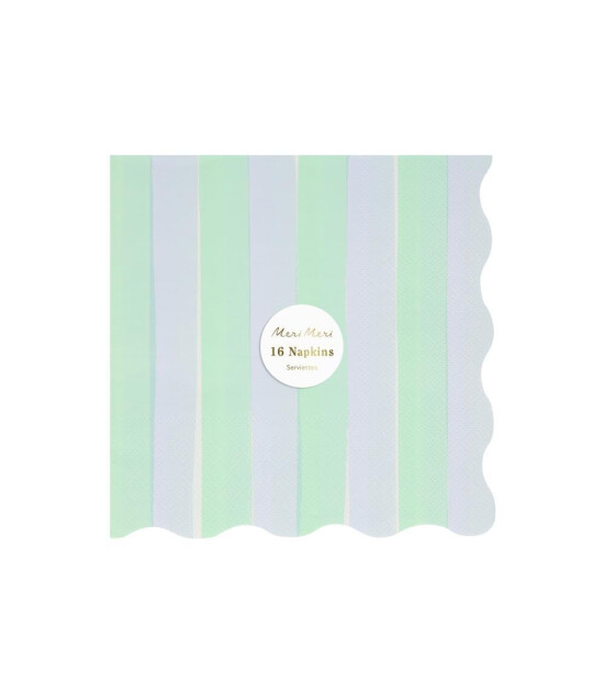 Meri Meri Parti Peçete (L) // Pastel Çizgili