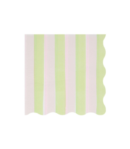 Meri Meri Parti Peçete (L) // Pastel Çizgili