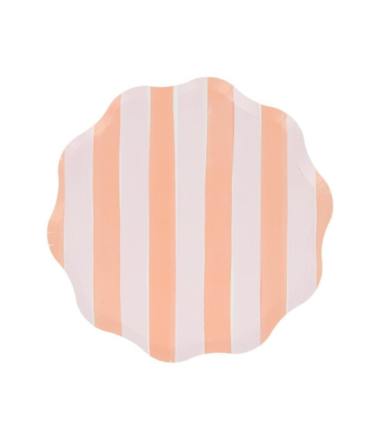 Meri Meri Parti Tabak (M) // Pastel Çizgili