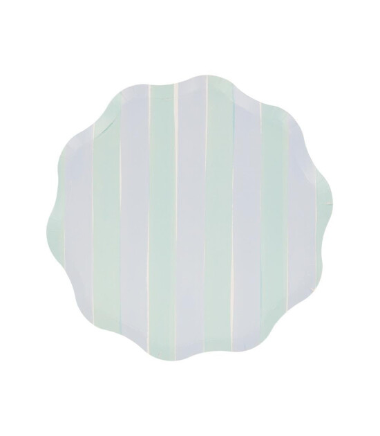 Meri Meri Parti Tabak (M) // Pastel Çizgili