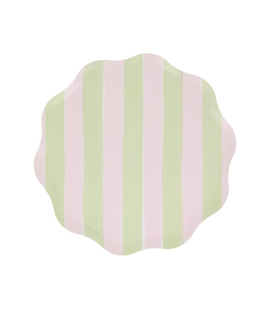 Meri Meri Parti Tabak (M) // Pastel Çizgili