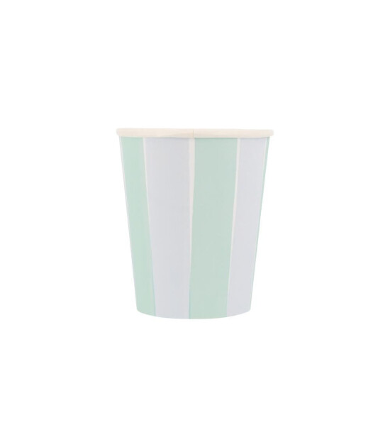 Meri Meri - Pastel Çizgili Bardaklar - 8 Adet
