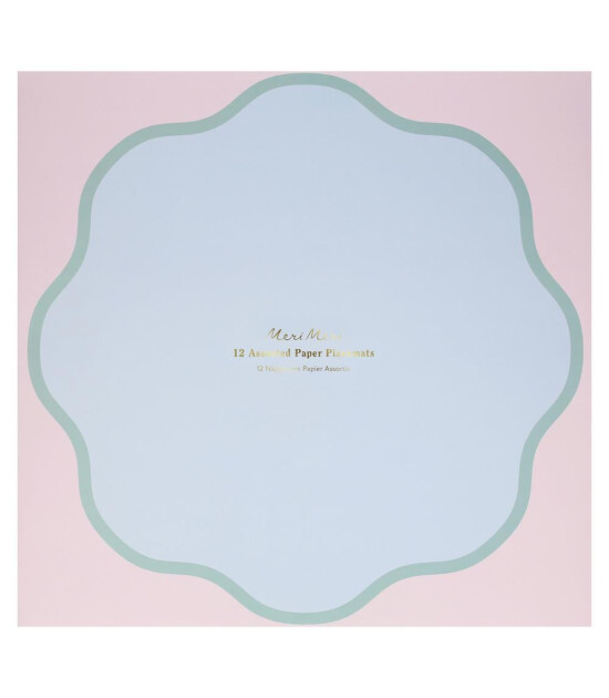 Meri Meri Amerikan Servis // Dalgalı Yuvarlak Pastel