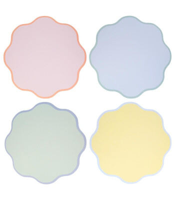 Meri Meri Amerikan Servis // Dalgalı Yuvarlak Pastel