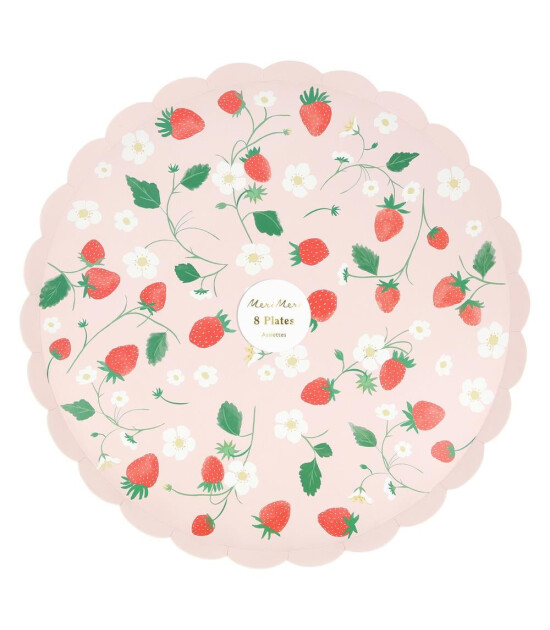 Meri Meri Parti Tabak (L) // Çilek