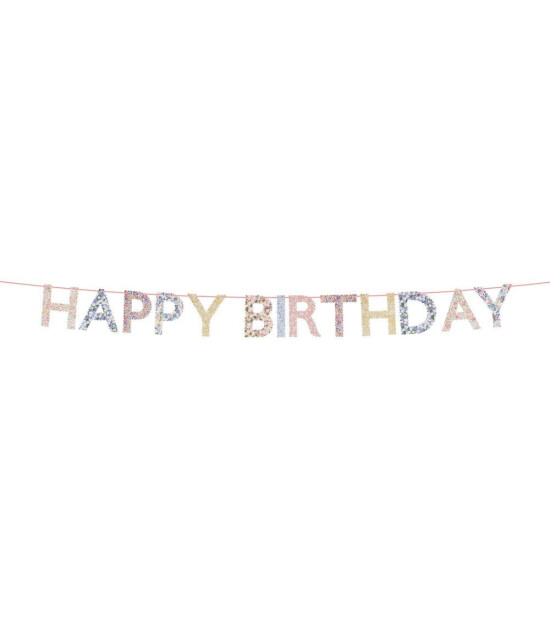 Meri Meri Asılan Süs // Liberty Edition - Happy Birthday