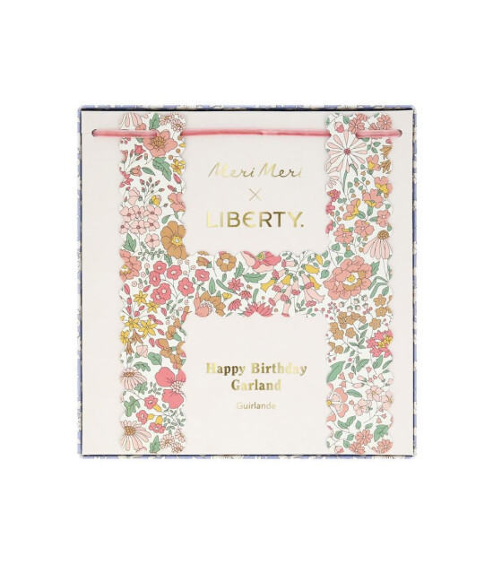 Meri Meri Asılan Süs // Liberty Edition - Happy Birthday