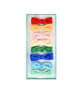 Meri Meri Parti Toka // Gökkuşağı Kadife Fiyonklu