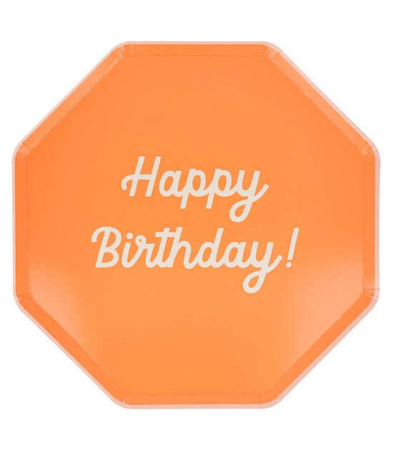 Meri Meri Parti Tabak (L) // Happy Birthday
