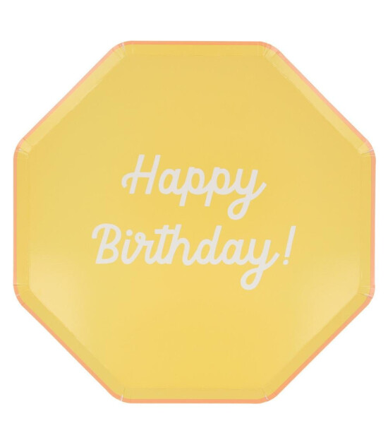 Meri Meri Parti Tabak (L) // Happy Birthday