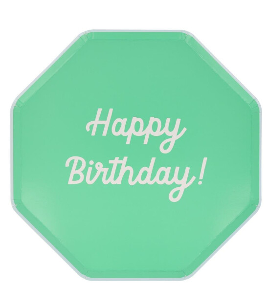 Meri Meri Parti Tabak (L) // Happy Birthday