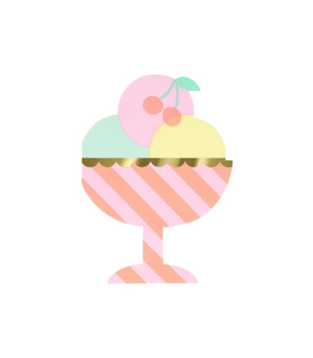 Meri Meri Parti Peçete // Dondurma