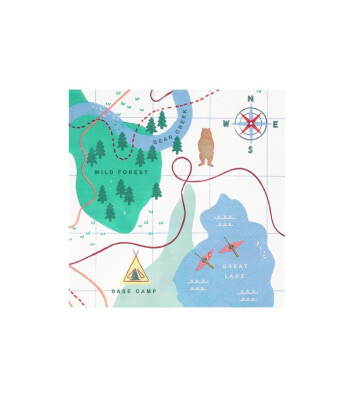 Meri Meri Parti Peçete (L) // Kamp Macera Haritası