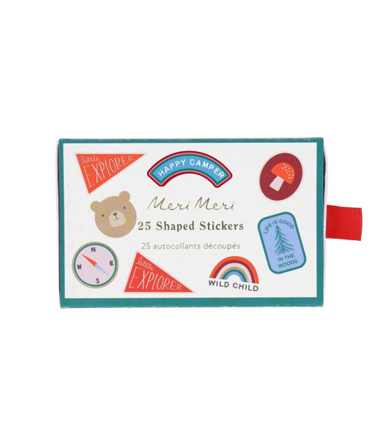 Meri Meri - Kamp Die-Cut Stickers - 25 Adet